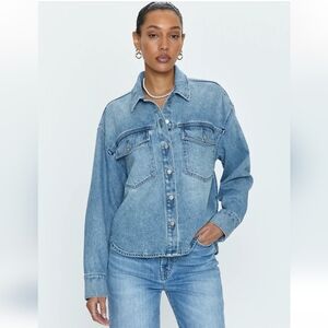 Pistola Mandy Crop Denim Shacket
